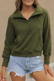 Elmwood Fleece Lined Zip Up Stand Collar Thumbhole Sleeve Sweatshirt