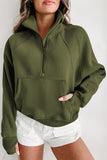 Elmwood Fleece Lined Zip Up Stand Collar Thumbhole Sleeve Sweatshirt