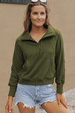 Elmwood Fleece Lined Zip Up Stand Collar Thumbhole Sleeve Sweatshirt