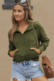 Elmwood Fleece Lined Zip Up Stand Collar Thumbhole Sleeve Sweatshirt