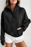 Elmwood Fleece Lined Zip Up Stand Collar Thumbhole Sleeve Sweatshirt