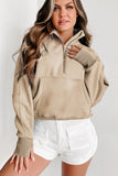 Elmwood Fleece Lined Zip Up Stand Collar Thumbhole Sleeve Sweatshirt