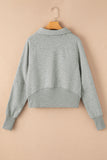 Elmwood Fleece Lined Zip Up Stand Collar Thumbhole Sleeve Sweatshirt