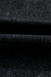 Beau Blue Mineral Wash Raw Hem High Waist Flared Jeans