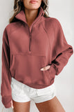 Elmwood Fleece Lined Zip Up Stand Collar Thumbhole Sleeve Sweatshirt