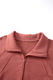 Elmwood Fleece Lined Zip Up Stand Collar Thumbhole Sleeve Sweatshirt